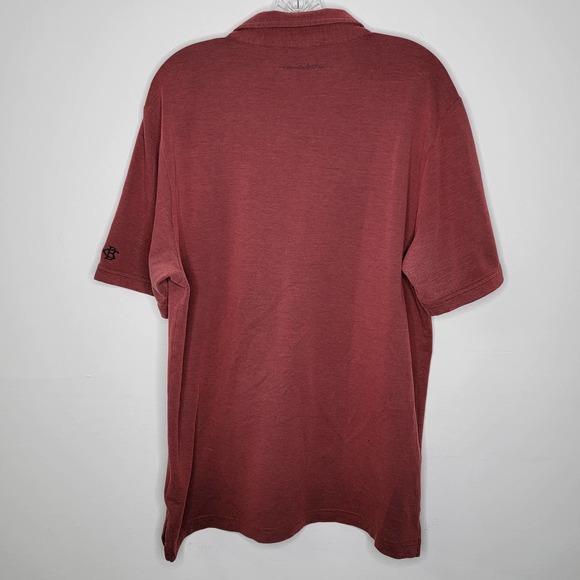 Travis Mathew Men’s Short Sleeve Maroon Red Golf Polo Shirt Sz Large Pima Blend - Picture 2 of 9